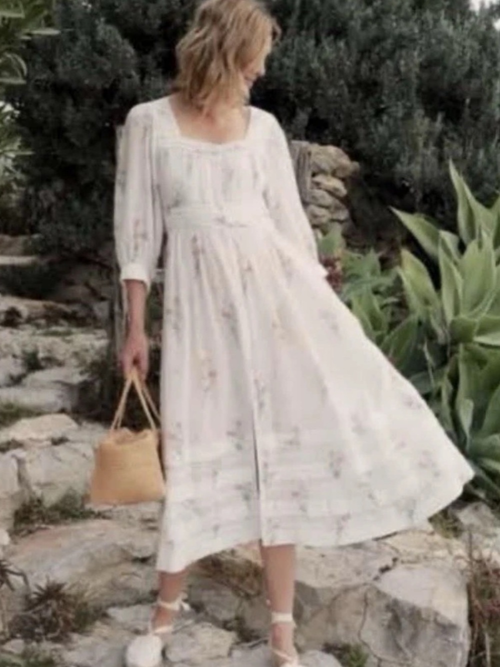 Gorgeous Rare Doen MINTA DRESS IN PAINTED BOUQUET One of a kind!! Sz Small